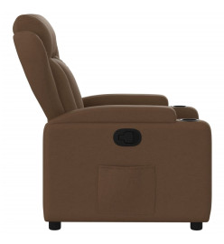 Fauteuil inclinable Marron Tissu