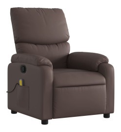 Fauteuil de massage inclinable Marron Similicuir