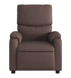 Fauteuil de massage inclinable Marron Similicuir