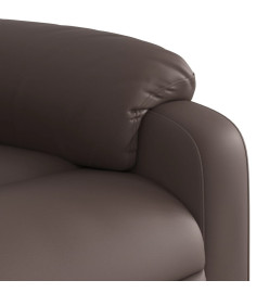 Fauteuil de massage inclinable Marron Similicuir