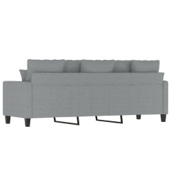 Canapé à 3 places Gris clair 180 cm Tissu