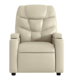 Fauteuil inclinable Crème Similicuir