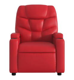 Fauteuil inclinable Rouge Similicuir