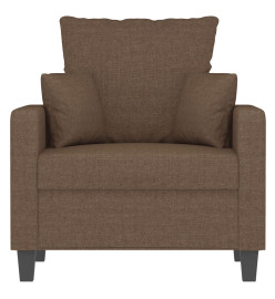 Fauteuil Marron 60 cm Tissu