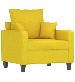 Fauteuil Jaune clair 60 cm Tissu