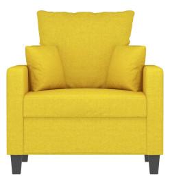 Fauteuil Jaune clair 60 cm Tissu