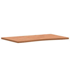 Dessus de bureau 100x(55-60)x2,5 cm bois massif de hêtre