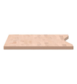 Dessus de bureau 110x(50-55)x2,5 cm bois massif de hêtre