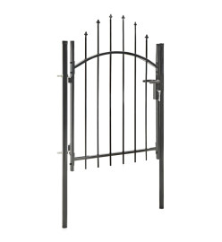 Portail de jardin Acier 1 x 1,5 m Noir