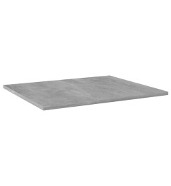 Panneaux de bibliothèque 4 pcs Gris béton 60x50x1,5cm Aggloméré