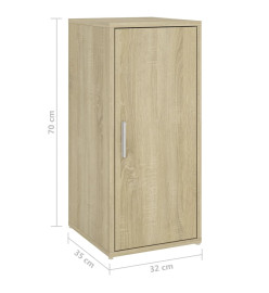 Armoire à chaussures Chêne sonoma 32x35x70 cm Aggloméré