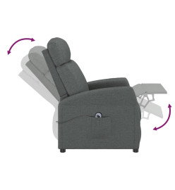 Fauteuil Gris foncé Tissu