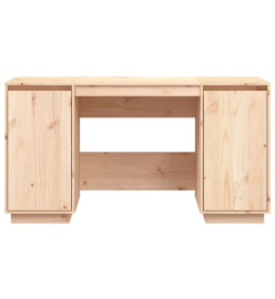 Bureau 140x50x75 cm bois massif de pin