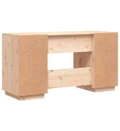 Bureau 140x50x75 cm bois massif de pin