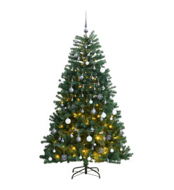 Sapin de Noël artificiel articulé 300 LED et boules 240 cm