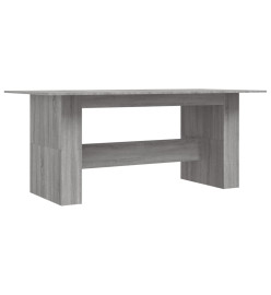 Table à dîner sonoma gris 180x90x76 cm bois d'ingénierie