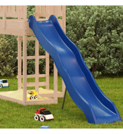 Toboggan de jeu bleu 210x40 cm polypropylène