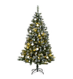 Sapin de Noël artificiel articulé 300 LED et boules 240 cm