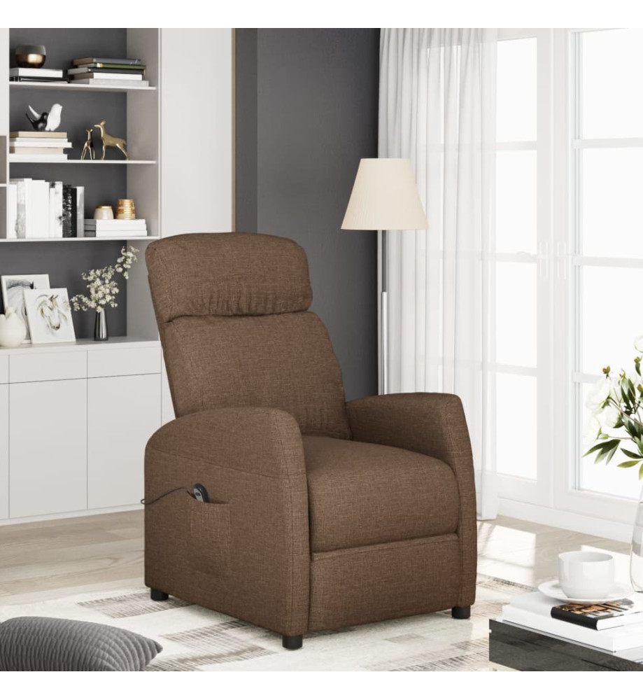 Fauteuil Marron Tissu