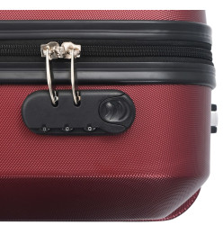 Valise rigide 3 pcs Rouge bordeaux ABS