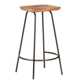 Tabourets de bar lot de 4 bois d'acacia solide