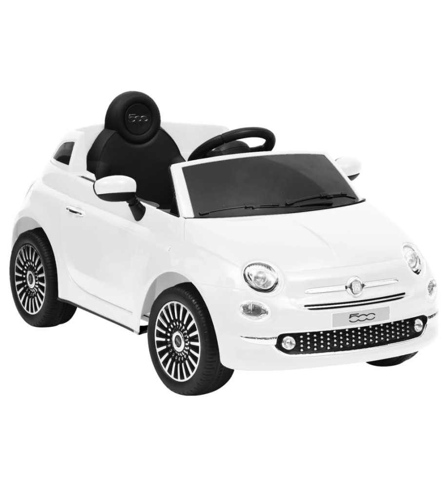 Voiture électrique pour enfants Fiat 500 Blanc