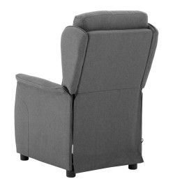 Fauteuil électrique de massage Gris clair Tissu