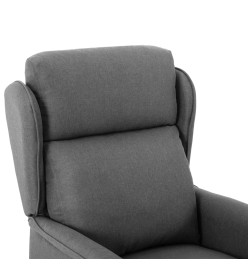 Fauteuil électrique de massage Gris clair Tissu