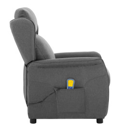 Fauteuil de massage Gris clair Tissu