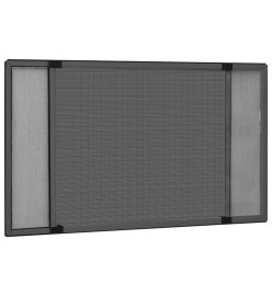 Moustiquaire extensible pour fenêtres Anthracite (100-193)x75cm