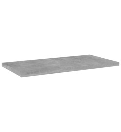 Panneaux de bibliothèque 4 pcs Gris béton 40x20x1,5cm Aggloméré