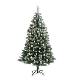 Sapin de Noël artificiel articulé 150 LED et boules 150 cm