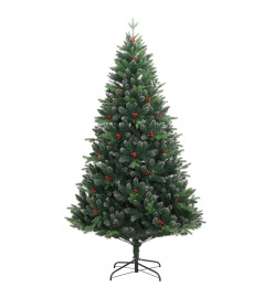 Sapin de Noël artificiel articulé 300 LED et boules 180 cm