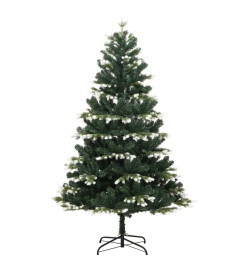 Sapin de Noël artificiel articulé 150 LED et boules 120 cm