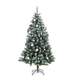 Sapin de Noël artificiel articulé 150 LED et boules 150 cm