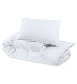 Ensemble de housse de couette Blanc 200x200 cm Microfibre