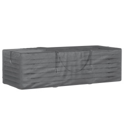 Sac de rangement pour coussins de jardin noir 135x40x55 cm PE