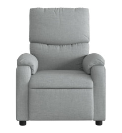 Fauteuil de massage inclinable Gris clair Tissu