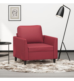 Fauteuil Rouge bordeaux 60 cm Similicuir