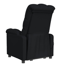 Fauteuil inclinable électrique Noir Tissu