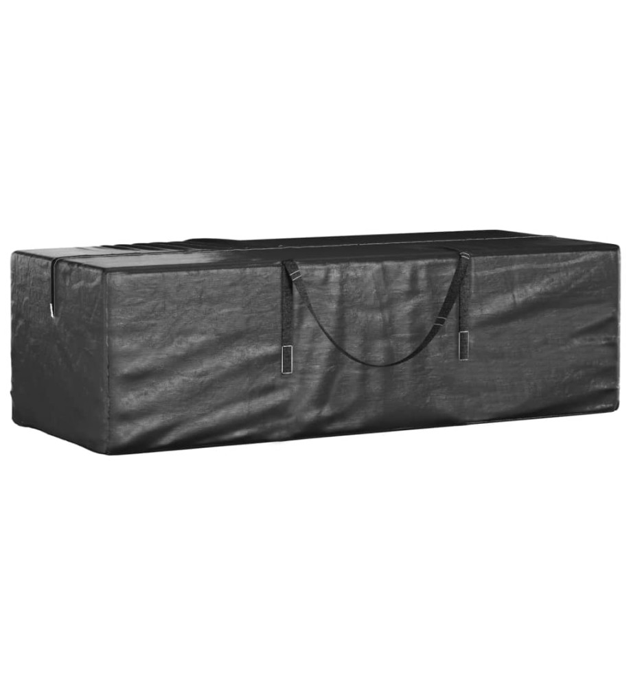 Sac de rangement pour sapin de Noël noir 135x40x55 cm PE