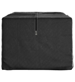 Sac de rangement pour sapin de Noël noir 135x40x55 cm PE