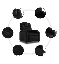 Fauteuil inclinable Noir Similicuir