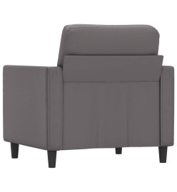 Fauteuil Gris 60 cm Similicuir