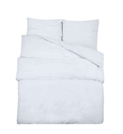 Ensemble de housse de couette Blanc 240x220 cm Microfibre