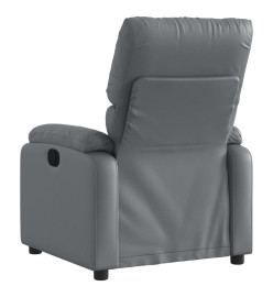 Fauteuil de massage inclinable Gris Similicuir