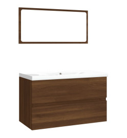 Meubles de salle de bain Chêne marron Bois d'ingénierie