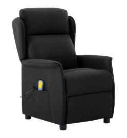 Fauteuil de massage Noir Tissu