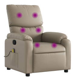 Fauteuil de massage inclinable Cappuccino Similicuir