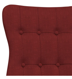 Chaise de relaxation Rouge bordeaux Tissu